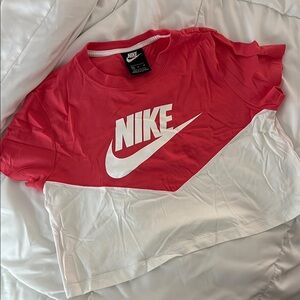 Nike Two-Tone Red and White Tee
